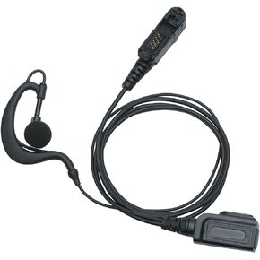 XPR3500e Earpiece Headset with Mic PTT for Motorola XPR3300e XPR3500 Walkie Talkie Black