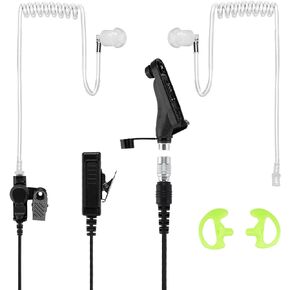 APX 6000 XPR7550E Quick Disconnect Police Lapel Mic, Compatible with Motorola APX 4000 APX 7000 and APX8000 Radios, Law Enforcement Earpiece Headset