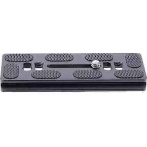 PU100 PU-100 Quick Release Plate, 100mm Long Plate with 1/4"-20 Mounting Screw for Benro B0 B1 B2 J0 J1 N1 Arca Swiss Tripod Ball Head