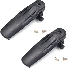 KBH-11 Belt Clip for Kenwood Radios KBH11 Clips NX200 NX300 TK2180 TK3180 NX3200 NX3220 NX3300 NX3320 NX210 NX5200 NX5300 NX5400 Two Way Radio 2Pack