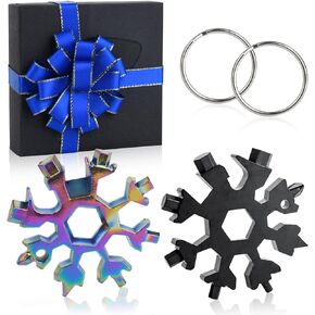 Valentines Day Gifts for Him Men,Multitool 18-in-1 Screwdriver Wrench Cutter Snowflake Tool,Gifts for Men Dad,Including Gifts Box