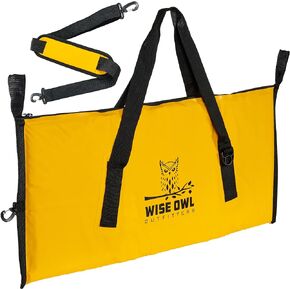 Wise Owl Outfitters Insulated Fish Bag - 40x16 or 68x24 Inch Leakproof Fish Cooler Bag w/Carry Handle - Portable Ice Chest Stores Fish, Food, Beverages for Fishing, Camping, Kayak