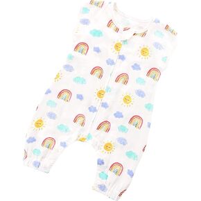 TADO MUSLIN 100% Organic Cotton Toddler Sleep Sack 1-2T Wearable Blanket with Legs, Baby Sleeping Bag for Big Kids