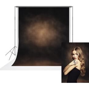 UrcTepics 5x7ft Pro Microfiber Abstract Brown Portrait Backdrop Headshot Backdrop for Photographers Old Master Backdrop Brown Photography Background Vintage Backdrop