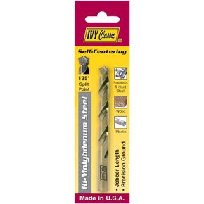 IVY Classic 10522 لقمة مثقاب فولاذية عالية الموليبدينوم مقاس 11/32 بوصة، نقطة تقسيم 135 درجة، الولايات المتحدة الأمريكية، 1/بطاقة