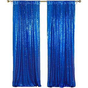 ShinyBeauty 5FTx9FT خلفية الترتر الوردي الساخن لحفل الزفاف/الحفلة الديكور خلفية الستار الفوشيه