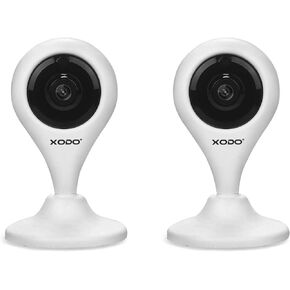 XODO E4 Wireless Security Camera - Full HD 1080P Home Security Camera Baby Monitor - Sound Detection - Video Playback - WiFi Home Indoor Camera for Dog/Pet/Nanny - Night Vision - 2 Way Audio - 2 Pack…