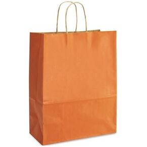 Lime Green Bags, 15 Large Kraft Paper Gift Wrap Bags (13" Tall x 10" Wide x 5" Gusset) Set of 15, Made in USA