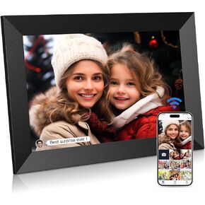 Uhale Digital Picture Frame WiFi 10.1 inch HD IPS Touch Screen Electronic Picture Frame Slideshow Smart Loop Digital Photo Frame with APP & SD Card Slot to Load Photos & Videos from Your Phone