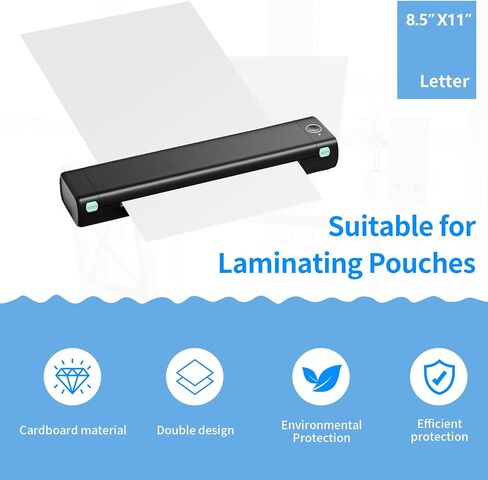 Laminator Carrier Sleeve Lamination Carrier Thermal Laminating Carriers Sheets Thermal Carrier Sheet for Laminator with All Brand Laminating Pouch (5, Letter Size) in Saudi Arabia