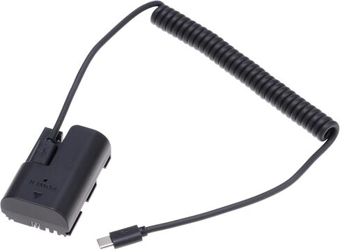 كابل طاقة Foto4easy USB C إلى محول بطارية الدمية LP-E6 لكاميرا Canon 5D2 5D3 5D4 6D 6D2 60D 7D 7D2 70D 80D 90D 5DSR R R5 R5C R6 R6II R7 (طول قابل للتوسيع: 13.7 ~ 39 بوصة) in Kuwait