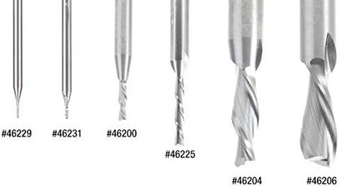Amana Tool - 46437 Solid Carbide Spiral Plunge 1/4 Dia x 3/8 x 1/4" Shank Down-Cut in Saudi Arabia