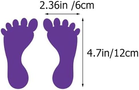 LUOZZY 30 Pairs 60 Pieces Footprint Floor Decals Footprint Stickers Kids PVC Footprint Decal Floor Stickers for School Kindergarten Nursery Classroom Decoration, Random Color in Saudi Arabia