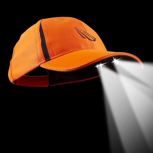 POWERCAP CAMO & Blaze LED Hat 25/10 مصباح أمامي مضاء للغاية يعمل بالبطارية بدون استخدام اليدين - منظم in Kuwait