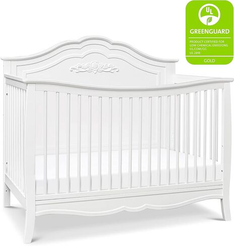 DaVinci Fiona 4-in-1 Convertible Crib in White, Greenguard Gold Certified in Saudi Arabia