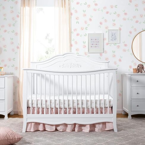 DaVinci Fiona 4-in-1 Convertible Crib in White, Greenguard Gold Certified in Saudi Arabia