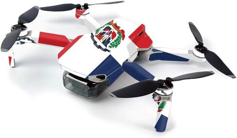 غلاف MightySkins لطائرة DJI Mavic Mini المحمولة بدون طيار كوادكوبتر - علم الدومينيكان | غطاء ملتف واقٍ ومتين وفريد ​​من نوعه من الفينيل | سهل التطبيق والإزالة وتغيير الأنماط | صنع في الولايات المتحدة الأمريكية (DJMAVMIN-علم الدومينيكان) in Kuwait
