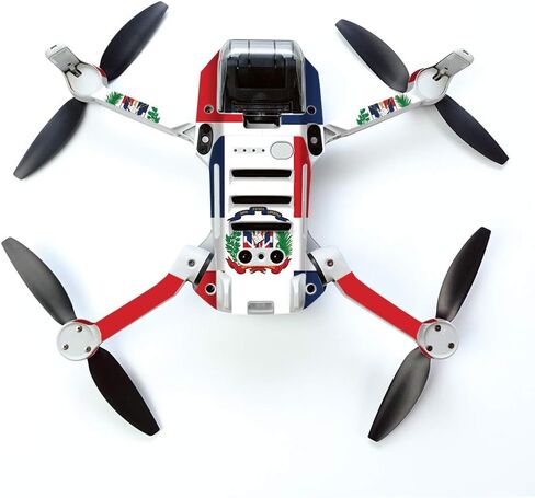 غلاف MightySkins لطائرة DJI Mavic Mini المحمولة بدون طيار كوادكوبتر - علم الدومينيكان | غطاء ملتف واقٍ ومتين وفريد ​​من نوعه من الفينيل | سهل التطبيق والإزالة وتغيير الأنماط | صنع في الولايات المتحدة الأمريكية (DJMAVMIN-علم الدومينيكان) in Kuwait