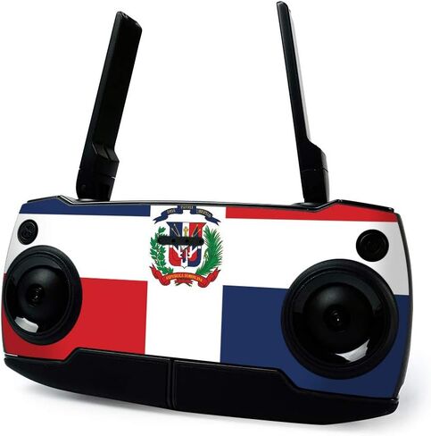 غلاف MightySkins لطائرة DJI Mavic Mini المحمولة بدون طيار كوادكوبتر - علم الدومينيكان | غطاء ملتف واقٍ ومتين وفريد ​​من نوعه من الفينيل | سهل التطبيق والإزالة وتغيير الأنماط | صنع في الولايات المتحدة الأمريكية (DJMAVMIN-علم الدومينيكان) in Kuwait