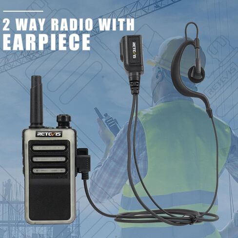 Retevis RB66 Fast Charging Walkie Talkies with Earpiece,Portable FRS Two-Way Radios,Flashlight, VOX, Remote Alarm, USB-C Charging Base,Durable Commercial 2 Way radios for Hotel Retail (5 Pack) in Saudi Arabia