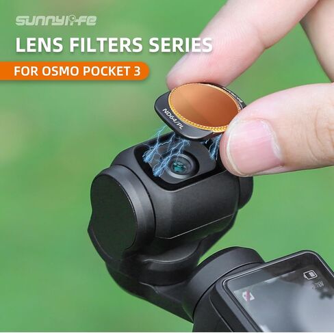 مجموعة مرشحات عدسة الكاميرا مكونة من 6 قطع متوافقة مع OSMO Pocket 3، MCUV+CPL+ND8+ND16+ND32+ND64 ملحقات المرشحات متعددة الطبقات in Kuwait