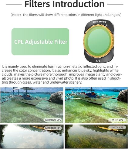 مجموعة مرشحات عدسة الكاميرا مكونة من 6 قطع متوافقة مع OSMO Pocket 3، MCUV+CPL+ND8+ND16+ND32+ND64 ملحقات المرشحات متعددة الطبقات in Kuwait