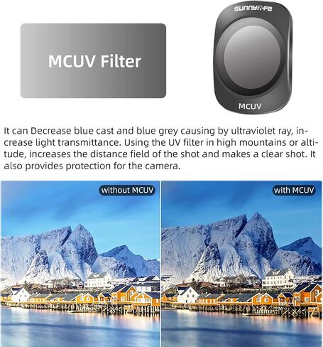 مجموعة مرشحات عدسة الكاميرا مكونة من 6 قطع متوافقة مع OSMO Pocket 3، MCUV+CPL+ND8+ND16+ND32+ND64 ملحقات المرشحات متعددة الطبقات in Kuwait