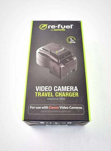 Digipower - شاحن بطارية RF-VTC-500C لكاميرات الفيديو Canon Vixia - أسود in Kuwait