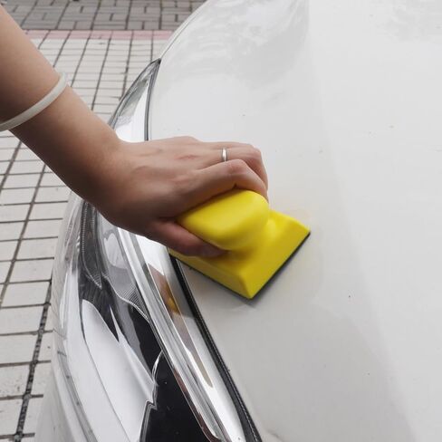 مجموعة قوالب الصنفرة 3 قطع، مجموعة أدوات الصنفرة اليدوية المستطيلة، 10 بوصة، 7.8 بوصة و4.7 بوصة، مجموعة أدوات الصنفرة اليدوية للخشب وإصلاح هياكل السيارات والطلاء والأعمال الخشبية والأثاث، باللون الأصفر in Kuwait