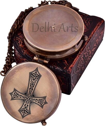 هدية المعمودية، بوصلة تذكارية مخصصة، صليب منقوش وكن قويًا وشجاعًا، أفكار هدايا التأكيد، راقية | هبة الإيمان السماوية. هدية المعمودية المثالية، التبشيرية، عيد الميلاد in Kuwait