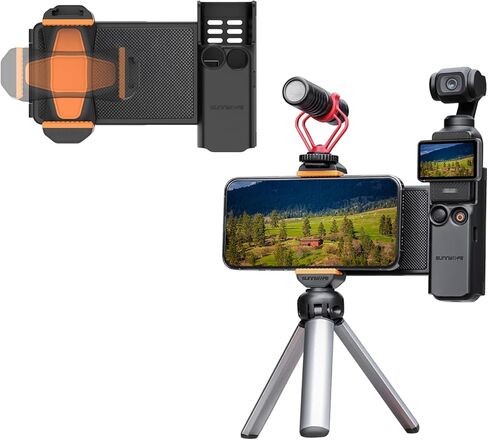 محول حامل تمديد للهاتف المحمول لجيب DJI Osmo 3 ملحقات مشبك الهاتف، حامل مشبك للجيب، 3 مقبض للكاميرا، إطار تمديد للأحذية الباردة، حامل ثلاثي القوائم، محول تثبيت للتوسيع in Kuwait
