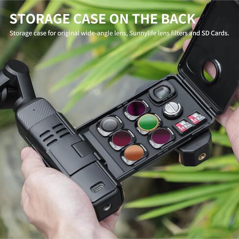 محول حامل تمديد للهاتف المحمول لجيب DJI Osmo 3 ملحقات مشبك الهاتف، حامل مشبك للجيب، 3 مقبض للكاميرا، إطار تمديد للأحذية الباردة، حامل ثلاثي القوائم، محول تثبيت للتوسيع in Kuwait