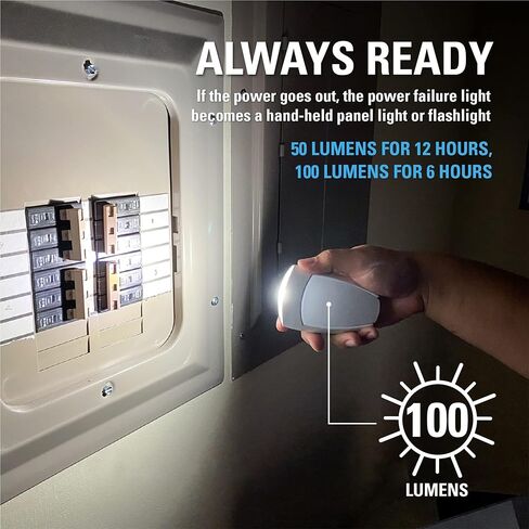 ضوء ليلي لفشل الطاقة من Westek Montauk، ​​عبوتان - قم بتوصيل ضوء ليلي متعدد الوظائف، مصباح لوحة، مصباح يدوي وضوء فشل الطاقة - عمر بطارية مصباح يدوي 12 ساعة، مثالي لانقطاع التيار الكهربائي in Kuwait