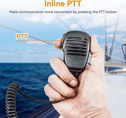 Retevis RM01 1 دبوس 3.5 مم ميكروفون مكبر صوت على الكتف، متوافق مع راديو RM01 وRT55 وRA26 VHF البحري، ومقبس صوت 3.5 مم (حزمة واحدة) in Saudi Arabia