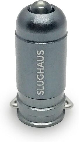 Bullet 02 - مصباح LED تكتيكي صغير - أصغر سلسلة مفاتيح بمصباح LED في العالم (رمادي داكن) in Saudi Arabia