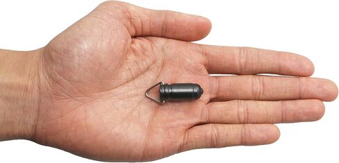 Bullet 02 - مصباح LED تكتيكي صغير - أصغر سلسلة مفاتيح بمصباح LED في العالم (رمادي داكن) in Saudi Arabia