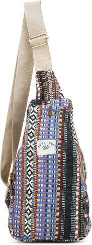 حقيبة ظهر من القنب - حقيبة كروس من القنب - حقيبة ظهر من القنب بحزام قابل للتعديل للرجال والنساء (متعددة-1) in Kuwait