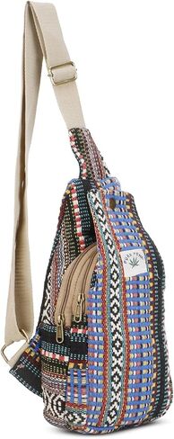 حقيبة ظهر من القنب - حقيبة كروس من القنب - حقيبة ظهر من القنب بحزام قابل للتعديل للرجال والنساء (متعددة-1) in Kuwait