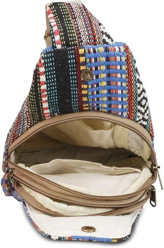 حقيبة ظهر من القنب - حقيبة كروس من القنب - حقيبة ظهر من القنب بحزام قابل للتعديل للرجال والنساء (متعددة-1) in Kuwait