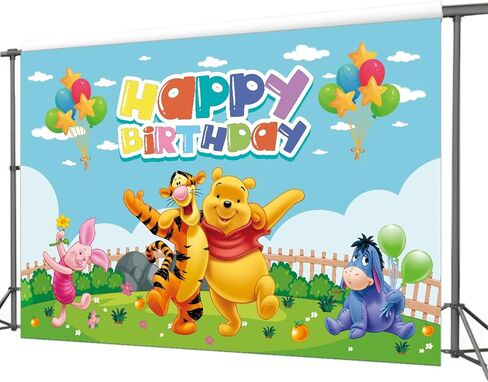 خلفية صورة من الفينيل للتصوير الفوتوغرافي ويني بوه بمقاس 7 × 5 أقدام من بوه بير لتزيين حفلات أعياد الميلاد in Kuwait