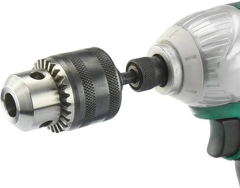uxcell Drill Chucks, 1.5-10mm Capacity 3/8-24 UNF Threaded with Chuck Key for Electric Impact Corded Cordless Drill in Saudi Arabia