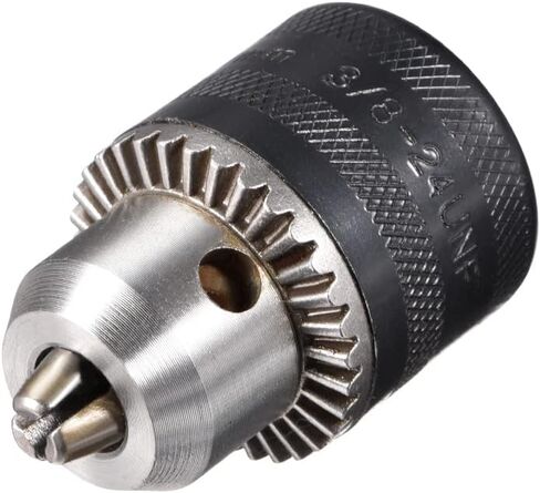 uxcell Drill Chucks, 1.5-10mm Capacity 3/8-24 UNF Threaded with Chuck Key for Electric Impact Corded Cordless Drill in Saudi Arabia