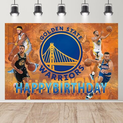 غولدن ستايت ووريورز خلفية عيد ميلاد الزينة ستيفن كاري لوازم الحفلات كرة السلة عيد ميلاد صورة خلفية للبنين أطفال بنات في المنزل داخلي في الهواء الطلق حفلة عيد ميلاد تفضل 5x3FT in Kuwait