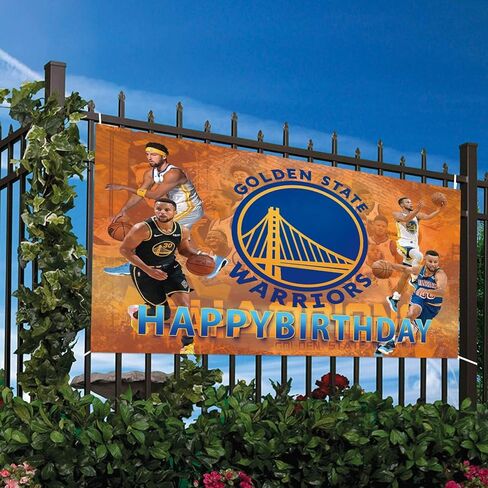 غولدن ستايت ووريورز خلفية عيد ميلاد الزينة ستيفن كاري لوازم الحفلات كرة السلة عيد ميلاد صورة خلفية للبنين أطفال بنات في المنزل داخلي في الهواء الطلق حفلة عيد ميلاد تفضل 5x3FT in Kuwait