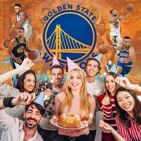 غولدن ستايت ووريورز خلفية عيد ميلاد الزينة ستيفن كاري لوازم الحفلات كرة السلة عيد ميلاد صورة خلفية للبنين أطفال بنات في المنزل داخلي في الهواء الطلق حفلة عيد ميلاد تفضل 5x3FT in Kuwait