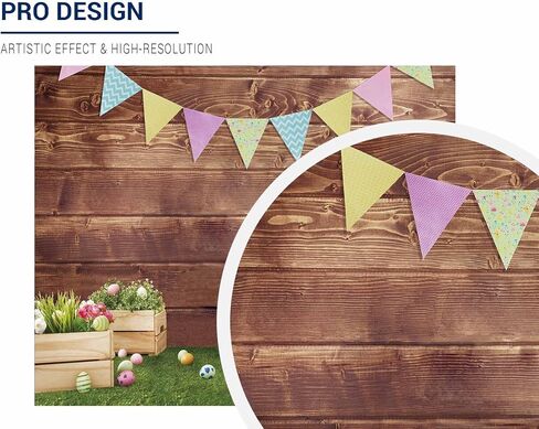Allenjoy 10x8ft خلفيات نسيج الربيع عيد الفصح للفتيات التصوير الفوتوغرافي خالية من التجاعيد سعيد الأرنب أرنب العشب الأخضر البني جدار خشبي استحمام الطفل الأطفال حديثي الولادة صورة خلفية استوديو التصوير in Saudi Arabia