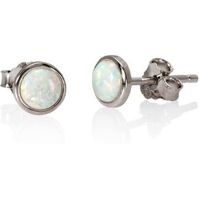 Opal Earrings - 4mm Stud Earrings - Minimalist Stud Fashion Earrings for Women