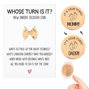 New Mom Gifts New Parents Decision Coin Pregnancy Gifts for Expecting Mom New Parents Gifts for Couples Funny First Time Mom Dad Gifts Mom to be Gift Baby Shower