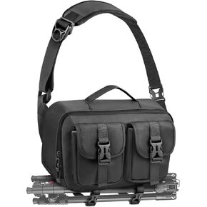 TAATOK camera sling bag,SLR/DSLR Camera Case with Tripod Holder,Waterproof Camera Shoulder Crossbody Bag for Photographers
