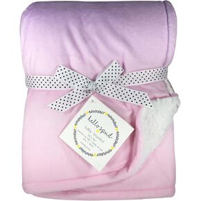 Rainbow Ombre Plush Blanket, 40" x 30", Multi